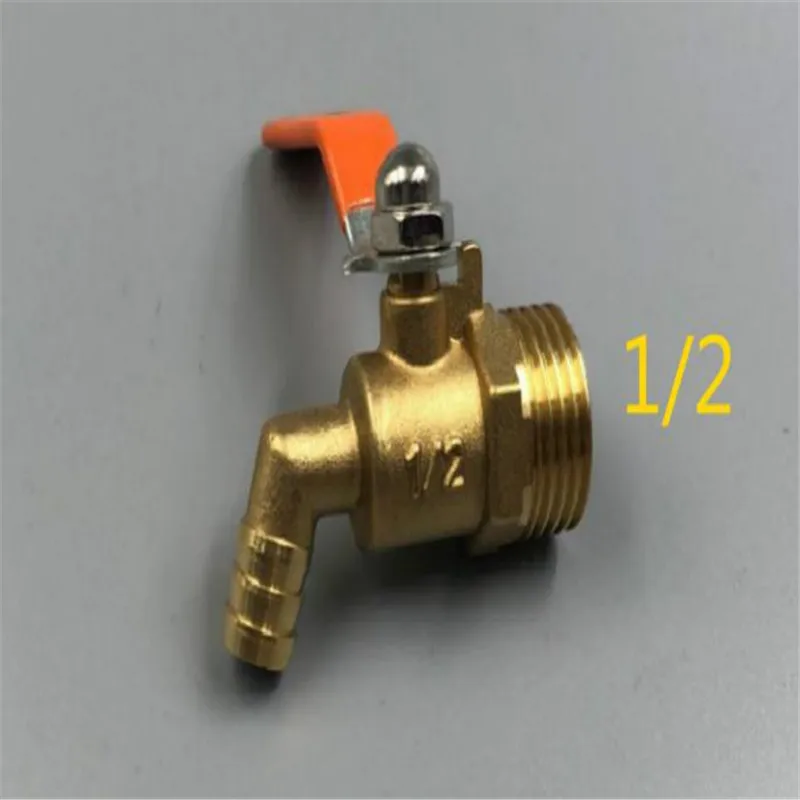 Boiler accessories ball valve High temperature hot water curved brass small   4 points 6  thickened red handle