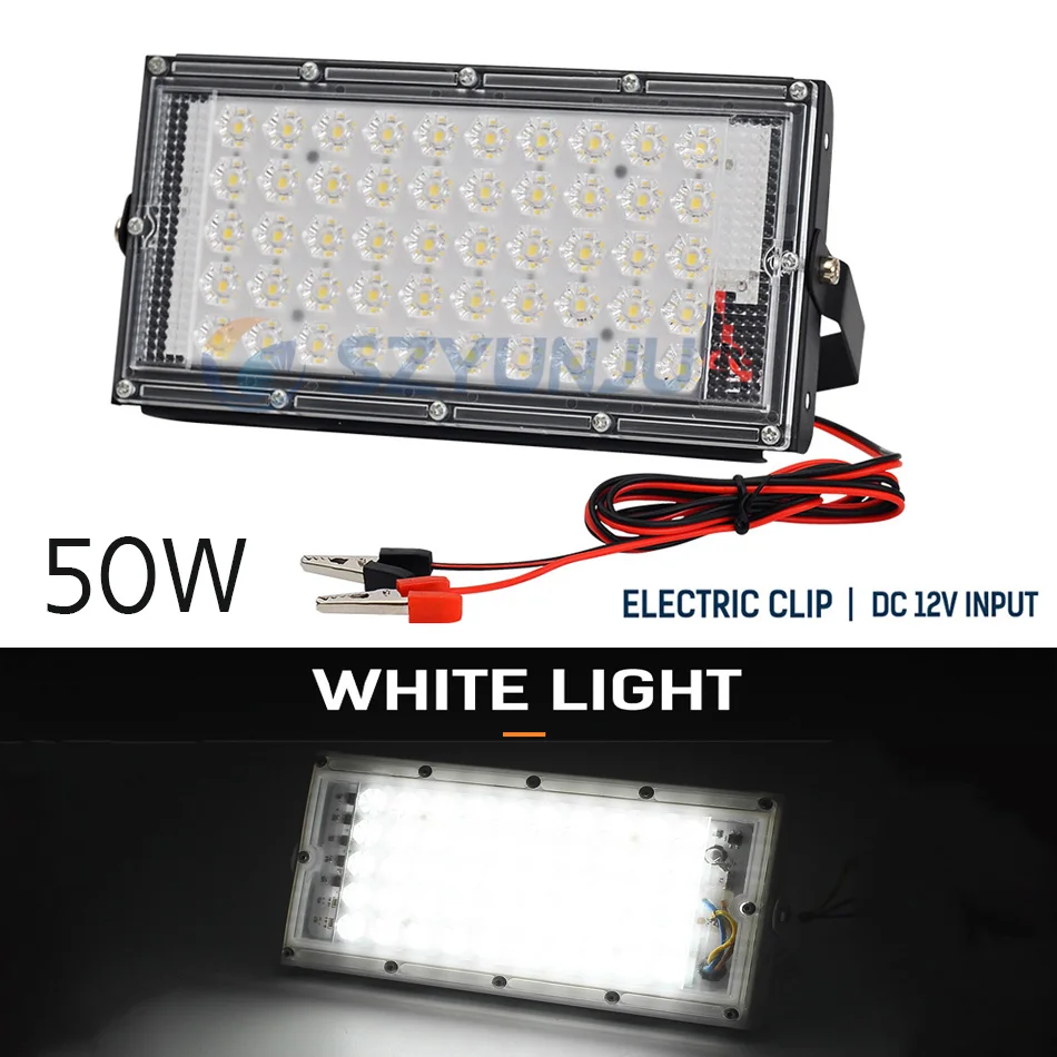 

50W Cool white LED Flood Light LED street Lamp DC12V IP65 waterproof Spotlight Landscape Lighting led spotlight