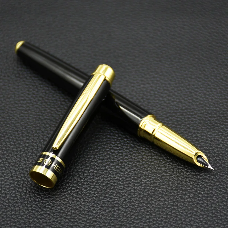 16pcs Hero 8870 business fountain pen. Ink pen. Office stationery. 0.38mm Iridium nib high-end pen office gift