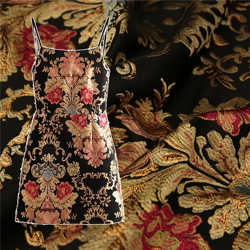 CF1125 Chinese Traditional Silk Brocade Fabric, Women\'s Dress Clothing, Jacket\'s Fabrics, DIY Sewing Materials, Home Textile