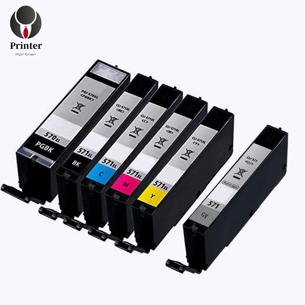 

Printer Partner ink cartridge PGI 570 CLI 571 for canon TS5050 TS5051 TS5053 TS5055 TS6000 TS6050 TS6051 TS6052 printer