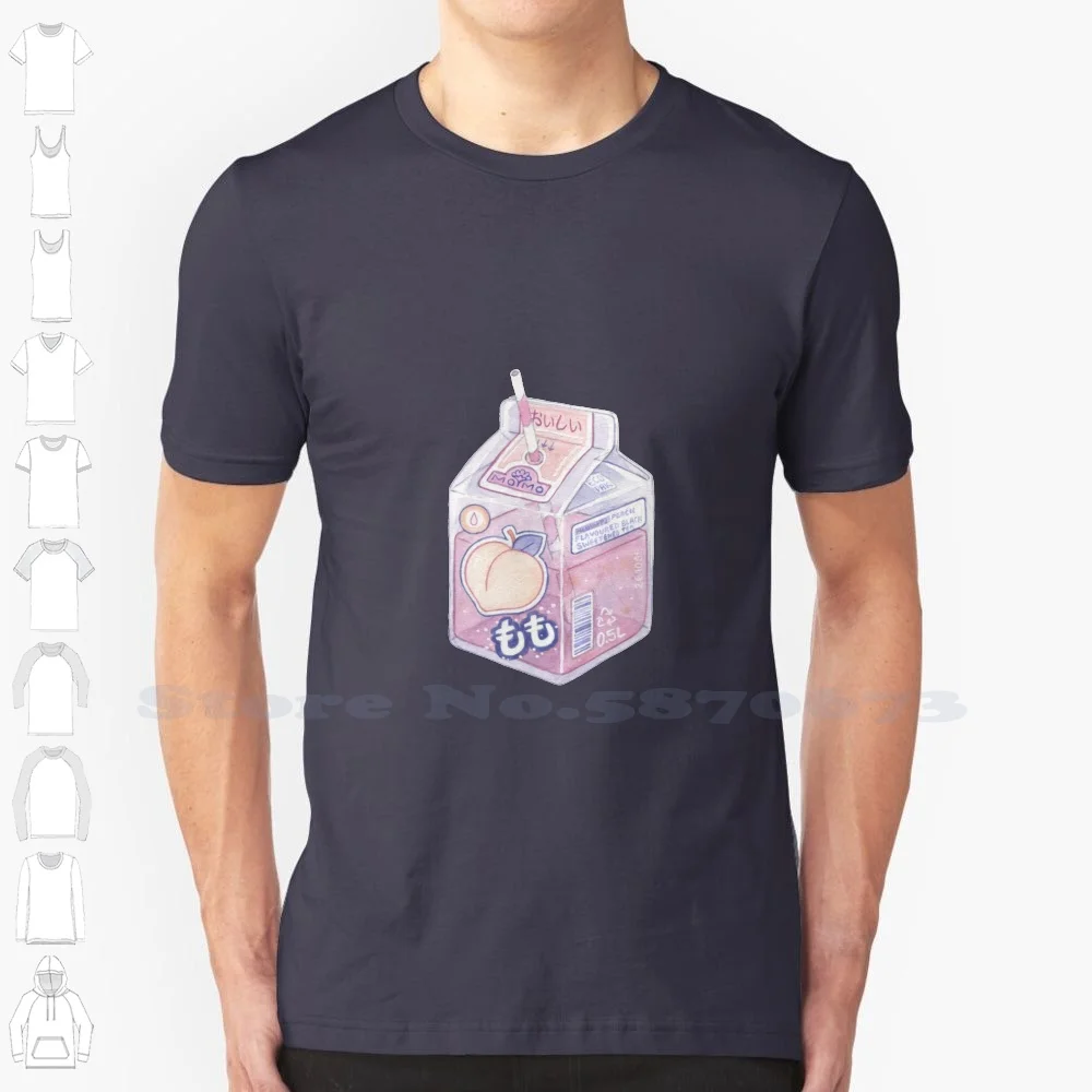 Kawaii Drink 100% Cotton T-Shirt Drink Tokyo Pastel Pink Milky Tumblr Kawaii Anime Cute Food Kawaii Food