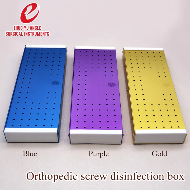 Pet orthopedic equipment bone screw screw box complete set of screws bone plate ventilation disinfection box storage box