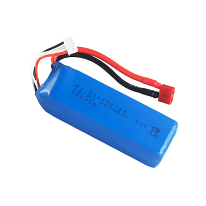 Li-PO battery 803496 14.8V 2800mAh 30C 4S T Plug for FT010 FT011 RC boat Lipo Battery Free shipping