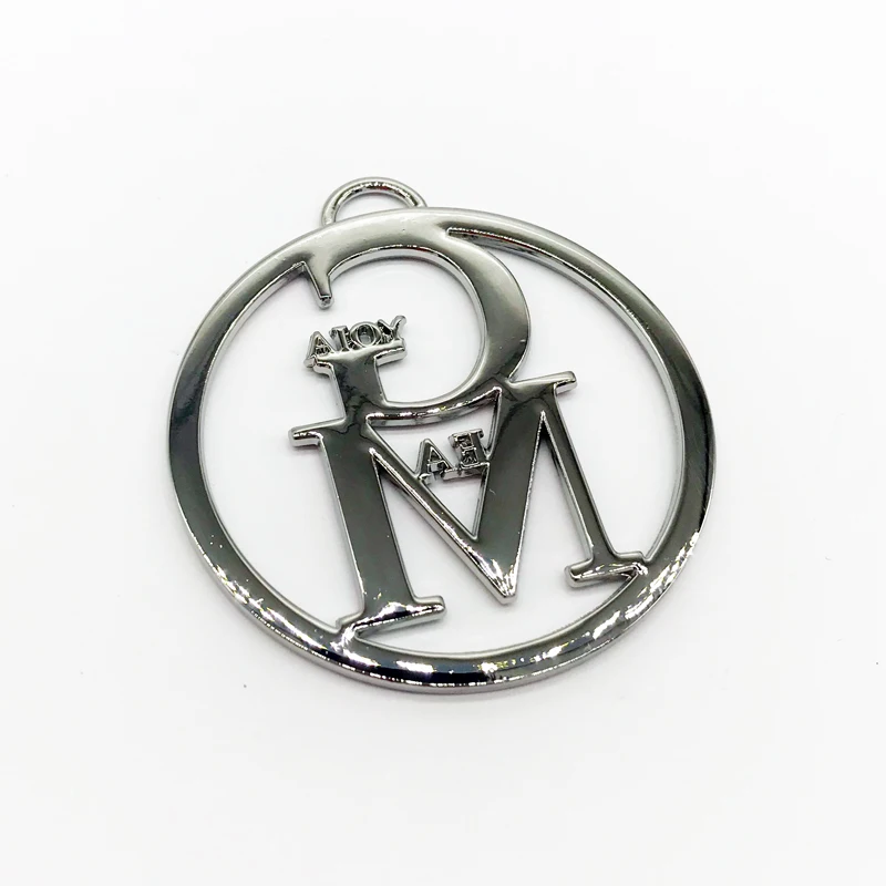 Custom Clothing Metal Labels For Jeans Metal Logo Clothes Zinc Alloy Tags Woven Bag Customized Brand Logo Metal Mark Gift Label