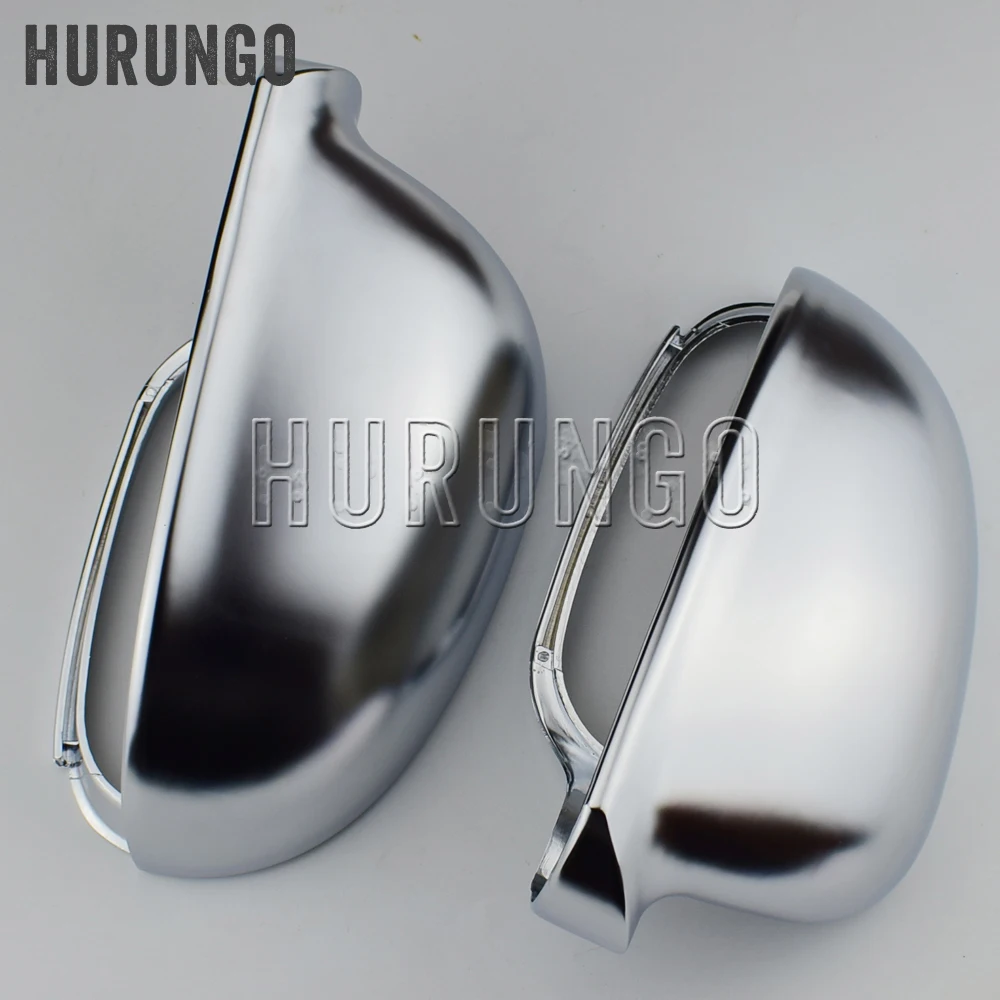 For VW Golf MK5 GTI 5 Passat B6 Jetta MK5 Matte Chrome Side Wing Mirror Covers Caps R36 R32 Golf Plus Variant EOS silver color