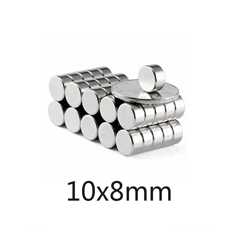 20/30/50PCS 10x8 Round Powerful Magnets 10x8mm Sheet Neodymium Magnet 10x8mm Permanent NdFeB Strong Magnetic magnet 10*8