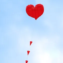5m love heart soft kite vliegers voor volwassenen cometa dragon cerf volant adulte glowing toys aufblasbare kites	cometas flying