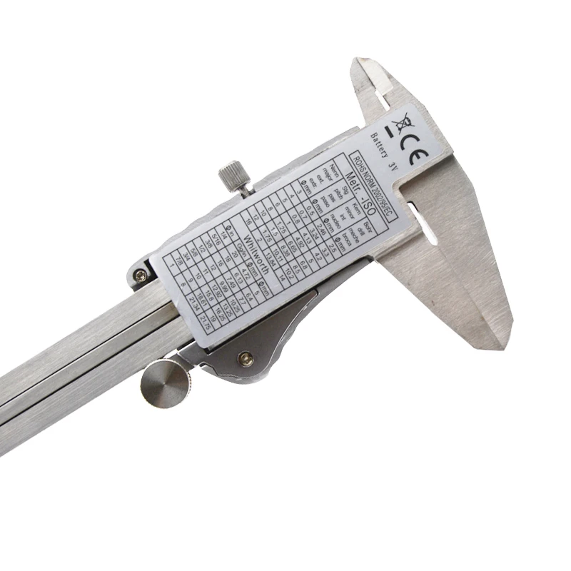 Calibrador digital electrónico IP54, calibrador de metal de acero inoxidable, resistente al agua IP54, herramientas de medición