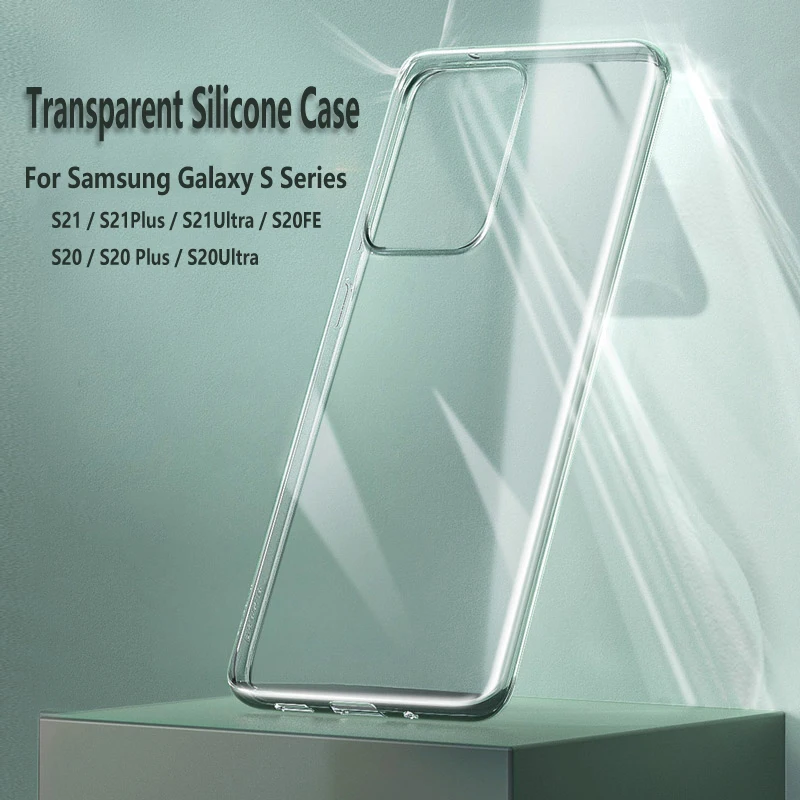 

Ultra-thin Transparent Clear Case For Samsung Galaxy S21 S20 FE Ultra A21S A51 A71 S10 5G E Lite A91 A21 A11 A10 A01 S9 S8 Plus