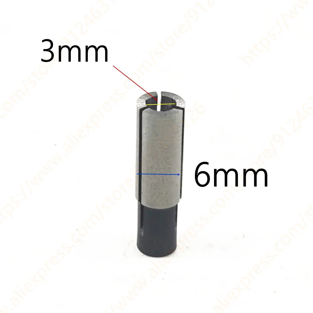 Collet porca converter adaptador de transferência para Makita, 1,4 \'\', 1,8\'\', 3mm, 4mm, 6mm, para 3701, 3708FC, 3708F, 3708F, 3707FC, 3706, 3707F,