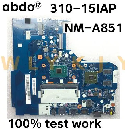 Abdo CG414 CG515 NM-A851 motherboard for Lenovo 310-15IAP notebook motherboard CPU N3350 DDR3 100% test work