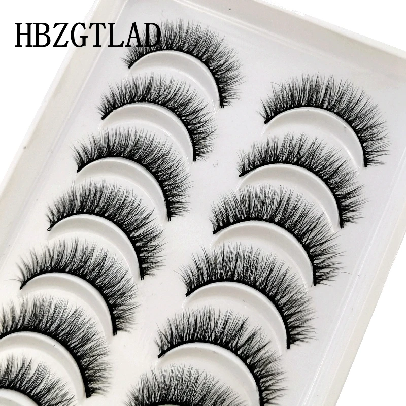 HBZGTLAD Wholesale 10 pairs Lashes Eyelashes cilios 3d Mink Lashes wholesale mink eyelashes false eyelashes maquiagem