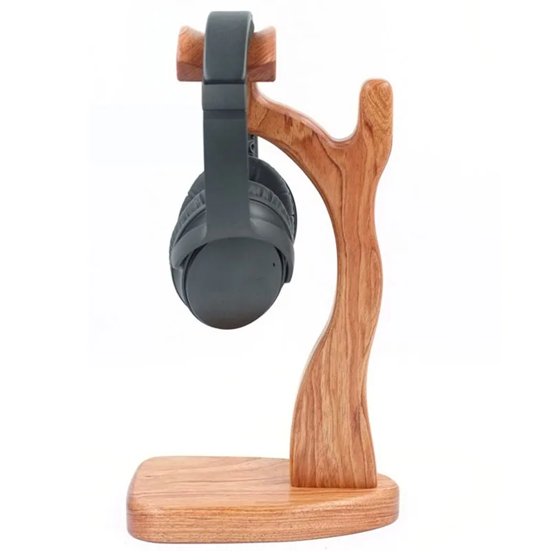 Classic Wooden Heaphones Holder Universal Earphone Hanger Stand Headset Desktop Display Shelf for Gaming Headphone