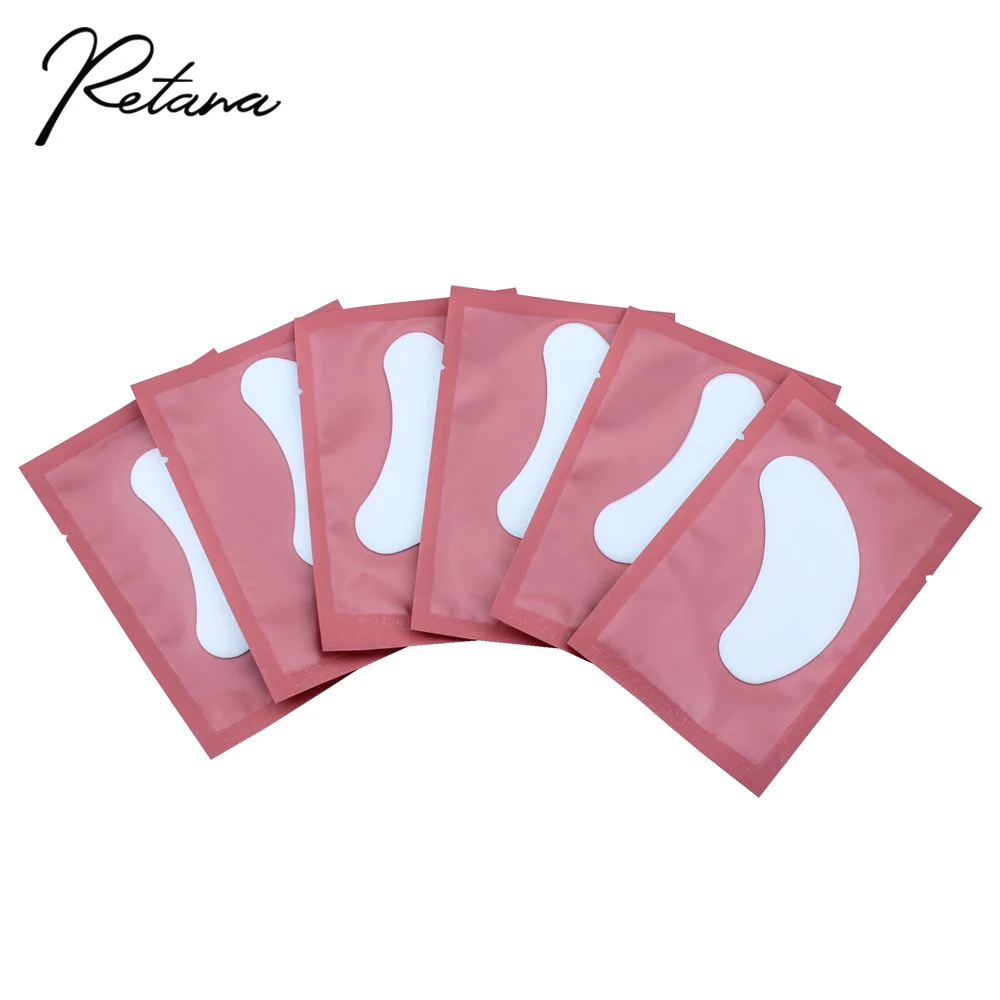 50/100 Pairs of Eyelash Pad Gel Patch Grafting The Eyelashes Under The Eyelashes For Eyelash Extension Paper Lint-free Stickers