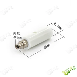 Classical Guitar Triple Knob White Plastic Outside Shaft Quasi Knob machine head Shaft String Winder Parts Guitar accessories