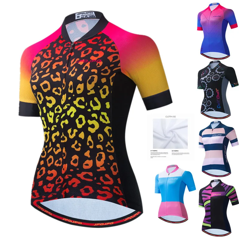 Weimostar Summer Bike Jersey Women Racing Sport Cycling Shirt Breathable MTB Bicycle Jersey Tops Road Cycling Jersey Cycle Wear