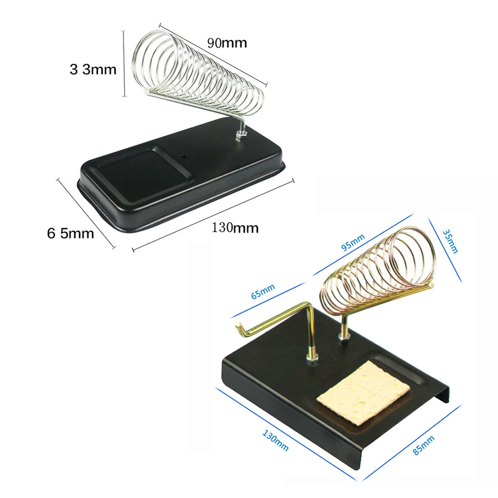 Imagem -02 - Suporte de Ferro de Solda Elétrica Suporte de Solda com Esponja de Limpeza de Solda de Alta Temperatura Resistência de Soldagem Accessorie