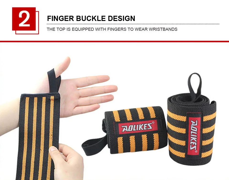 AOLIKES 1 Paar Handgelenkbandagen für Gewichtheben, Fitnessstudio, Handgelenkschlaufen für Gewichtheben, Handgelenkstütze für Powerlifting, Krafttraining – Detail 29