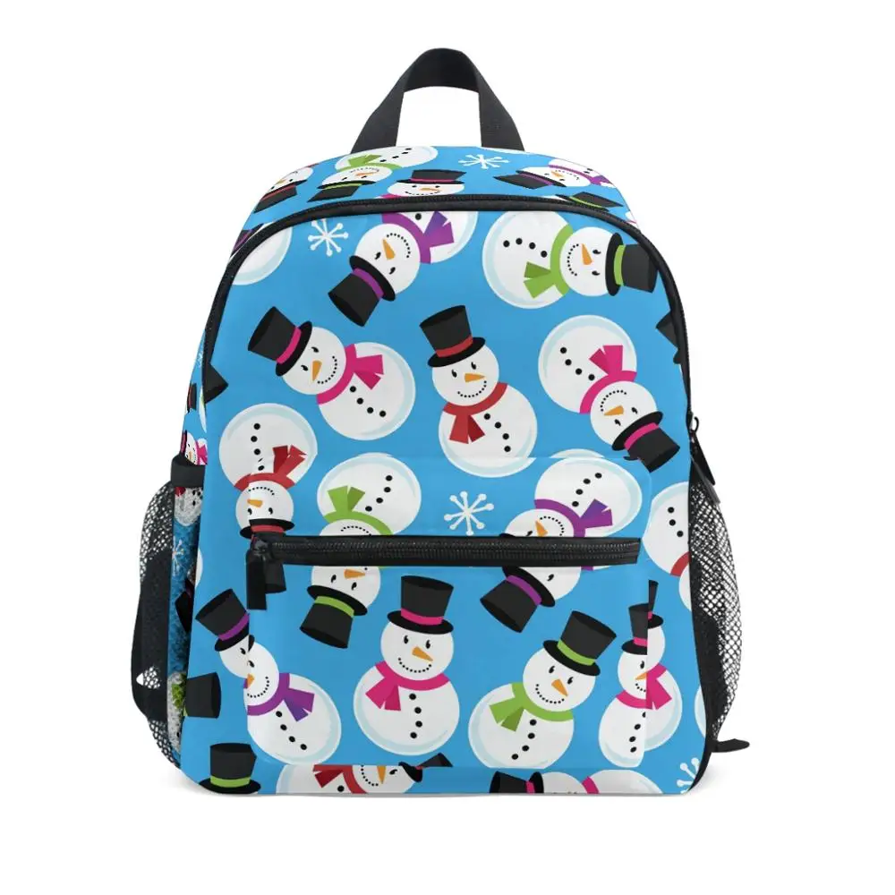 blue Kindergarten Bag Kids School Bag Backpack Fashion Christmas Themed Backpacks School Bag Children's Backpack Stationery bags