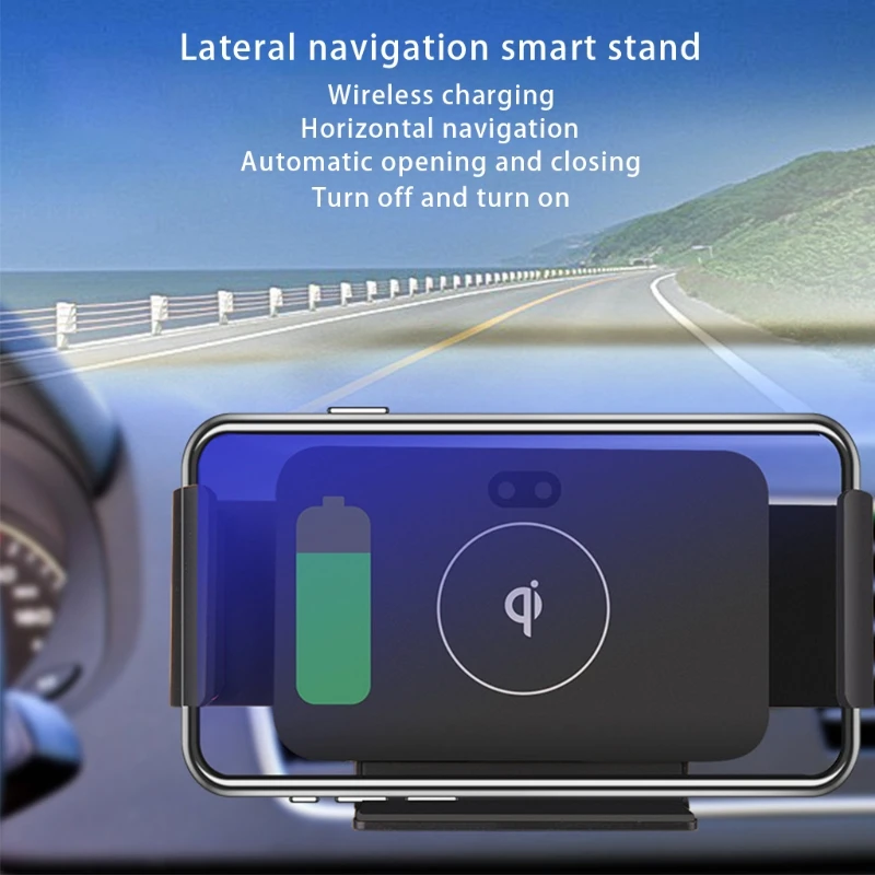 10W Wireless Charger Car Interior Charging Adapter Hands-free Holder Compatible with Fold Z 2 3 Flip Cellphone 24BB