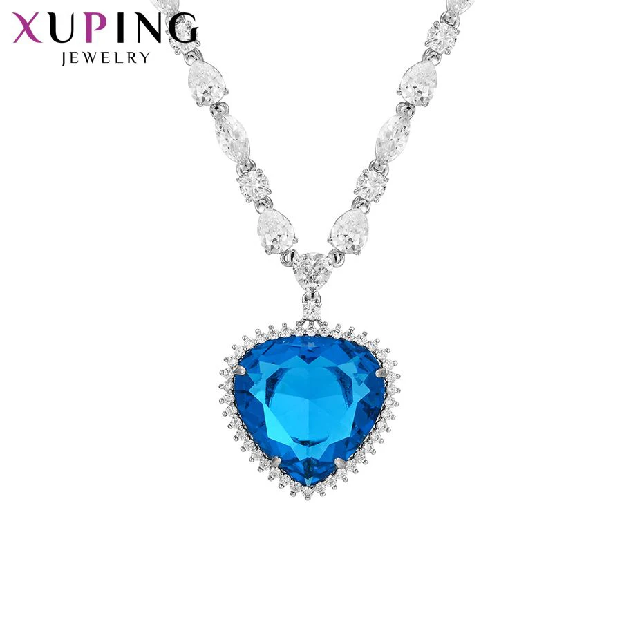 Xuping Jewelry Heart Shape Pendant Necklace With Synthetic Cubic Zirconia for Women Gift A00915422