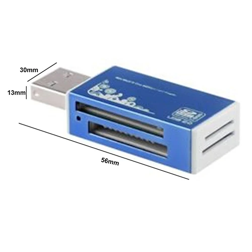 قارئ بطاقات ذاكرة متعددة لـ SDHC ، TF ، M2 ، MS PRO ، USB 2 0 ، الكل في 1