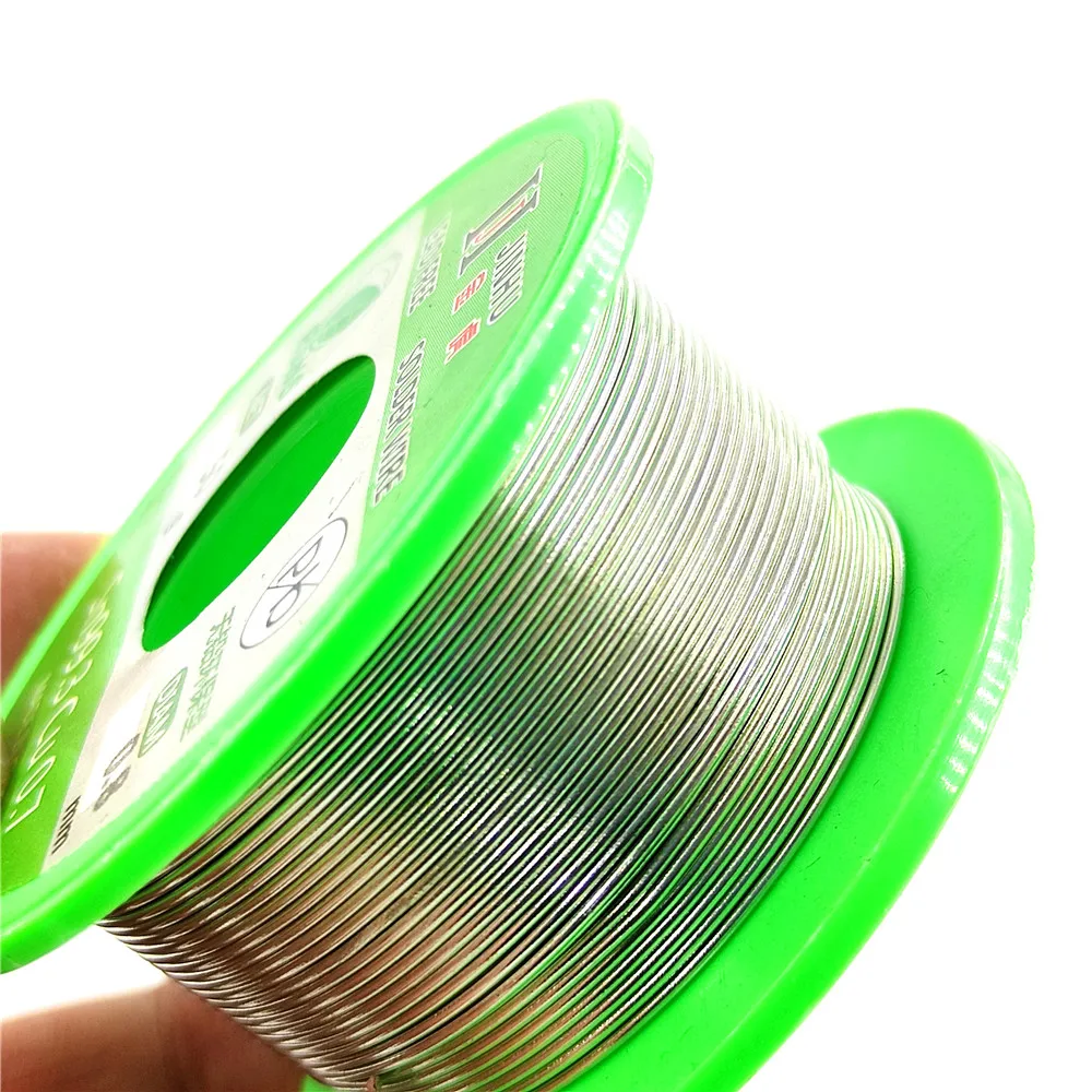 JIN HU 100g 0.5/0.6/0.8/1.0mm Lead Free Solder Wire Tin Rosin Core Solder Sn99.3 Cu0.7 Welding Soldering Iron RoHs