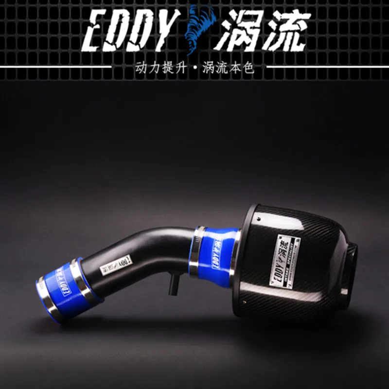 EDDY Intake System Air Intake Pipe & Carbon Fiber Air Filter for KIA Cerato 1.6 / 1.8 2005-2010 Car Engine Parts