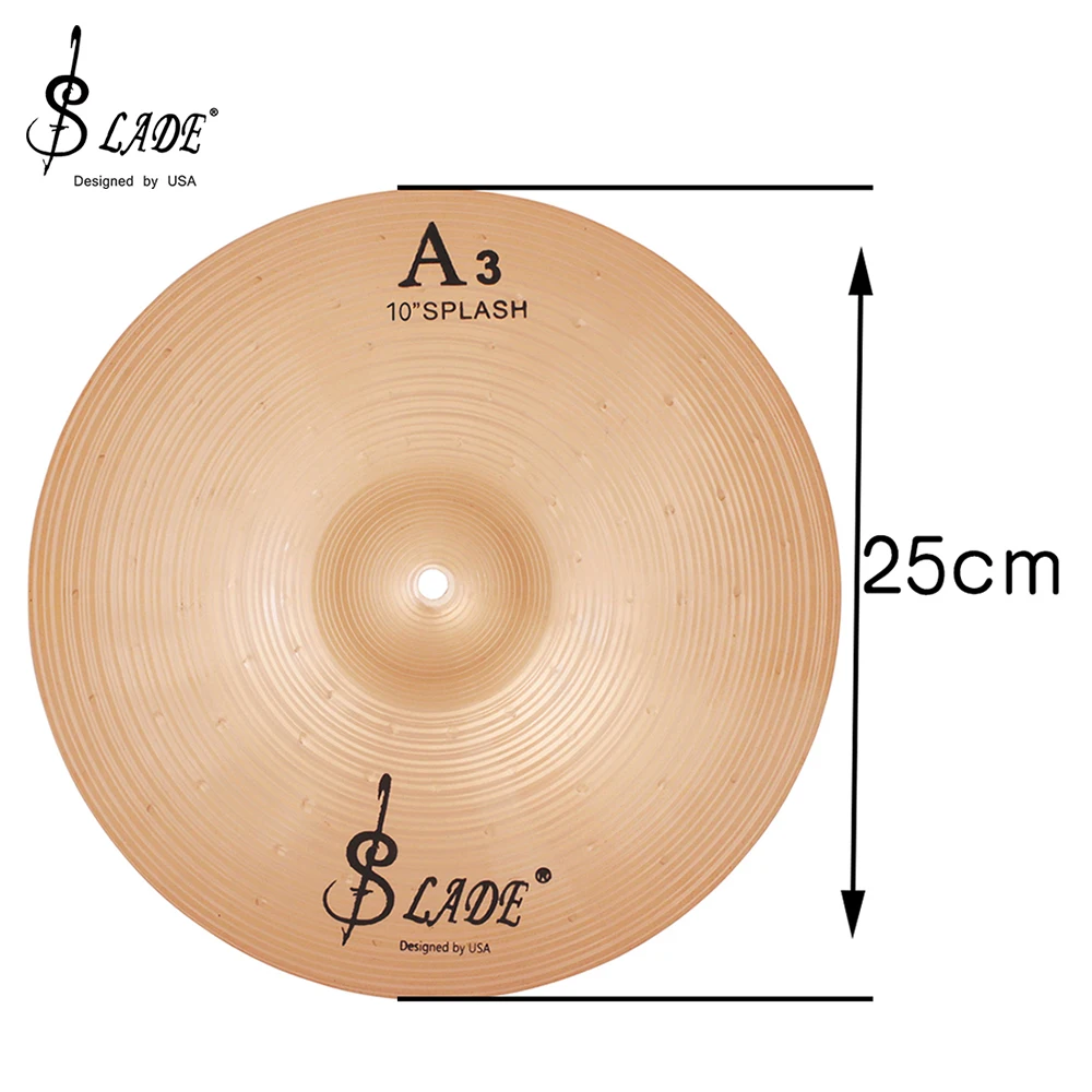 SLADE A3 Phosphor Bronze Becken Trommeln Kit Splash Crash Hallo-Hut Becken Percussion Instrument Jazz Trommel Teile 8/10/12/14/16 Zoll