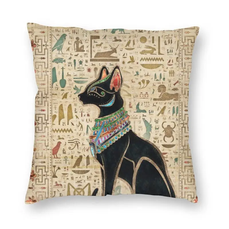 

CLOOCL Ancient Egypt Anubis Pillow Case Printed Hieroglyphs Cushion Cover for Sofa Car Home Decor Harajuku Pillowcase