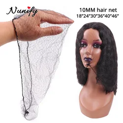 Nunify-目に見えない弾性メッシュネット,黒,100個,フロントクロージャー,ヘアアクセサリー