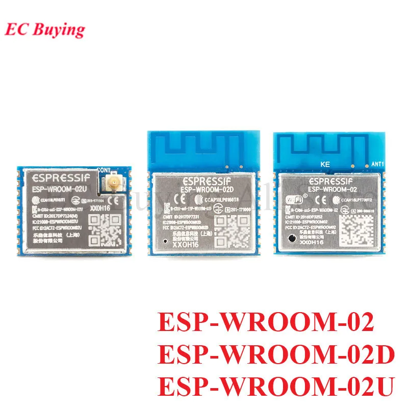 ESP-WROOM-02 ESP-WROOM-02D ESP-WROOM-02U 2MB 4MB Flash ESP8266 ESP WROOM 02 02D 02U WiFi MCU moduł bezprzewodowy ESP8266EX