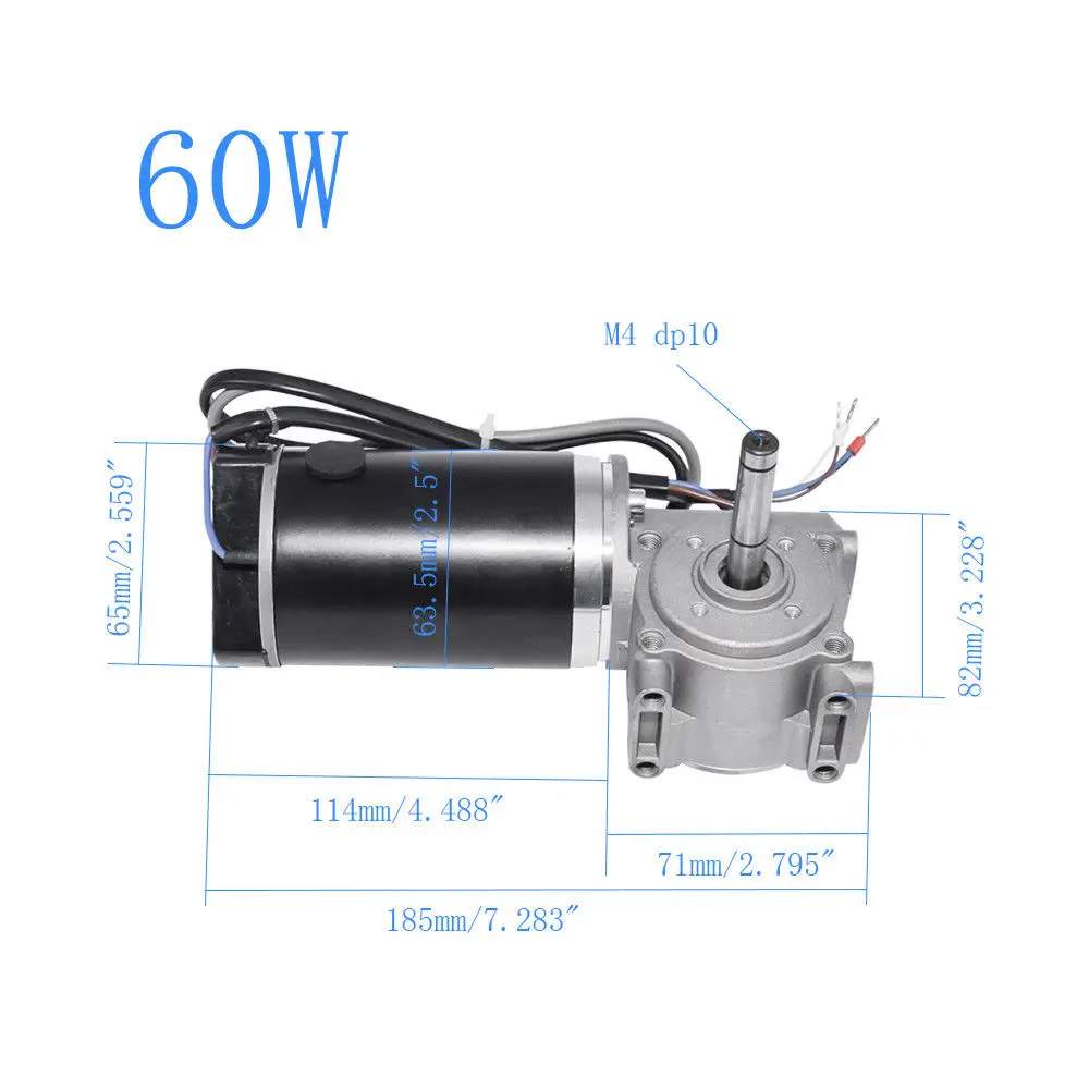 

DC 24V Worm Gear Motor With Smart Encoder Electric Door Motor Hotel Automatic Door 60W/100W Multi-purpose Motor