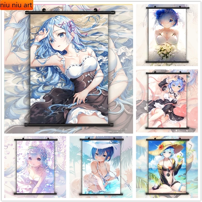 Re Zero Rem Anime Diamond Painting Diamond Mosaic Cross Stitch Kits Flower and Boy Love Himself Room Decoration