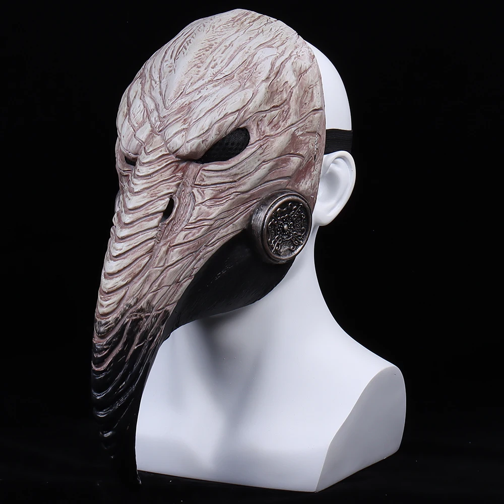 Halloween Mask Plague Doctor Anime Cosplay Masks Steampunk Costume Props Latex Mascarillas For Women Face Masques Fashion Party