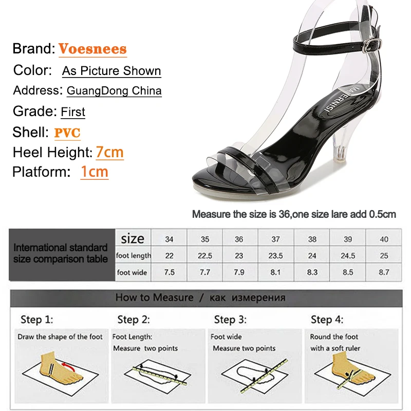 Solid One Word With High Heels Party Sandals Summer Sexy Nightclub Transparent Ladies Shoes New Crystal Thin Heel Women Shoes