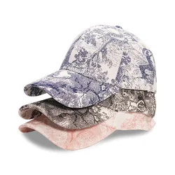 Casquette de Baseball pour hommes et femmes, chapeau de Sport de plein air de luxe, imprimé Floral, ajustable, mode Hip Hop, printemps été