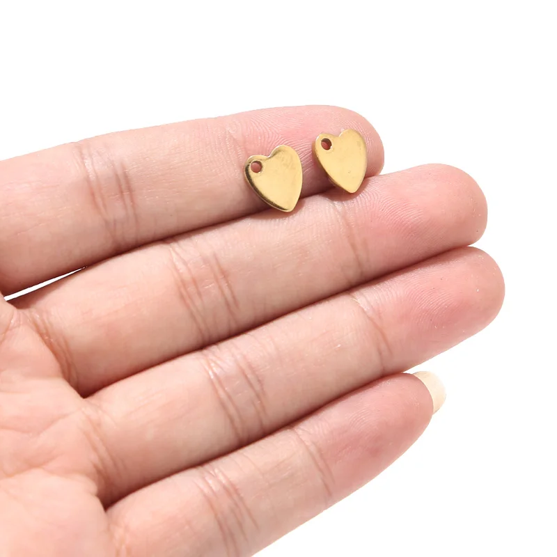 100 pcs Zilver/Goud/Rose Gold 6mm/8mm/10mm Rvs Blank Stempelen dog Tags Charms Gepersonaliseerde met Elke Woorden
