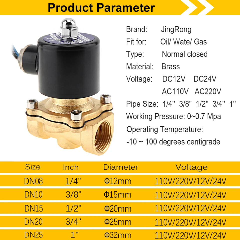 Electric Solenoid Valve 1/4