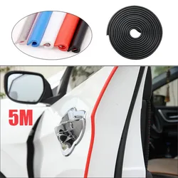 2/5/10M Car Door Protector Rubber Edge Protective Strips Side Doors Moldings Adhesive Scratch Protector For Cars Auto Protection