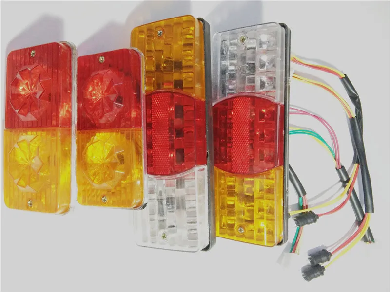 Electro-tricycle Electric Bike Tail Light Signal light 48V 60V 72V LED Safety Warning Rear Lamp For E-scooter Ebike Warning