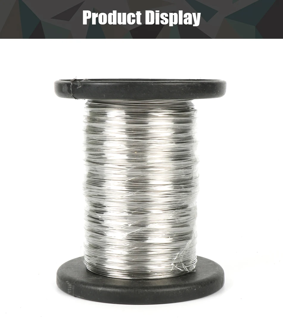 100m 304 Stainless Steel Wire Single Strand Fishing Hoisting Cable 0.1mm 0.2mm 0.3mm 0.4mm 0.5mm 0.6mm 0.8mm hard steel wire