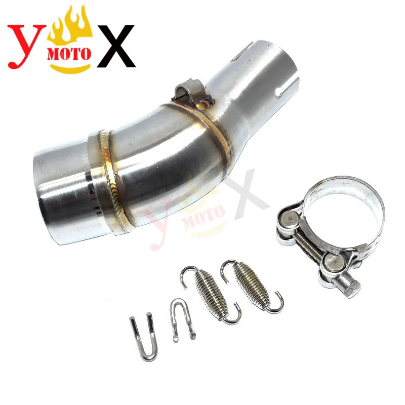 Motorcycle Slip On Middle Exhaust Pipe Mid Link Connection Tube Muffler For Yamaha YZF R25 R3 R30 R 30 2015-2018 2016 2017