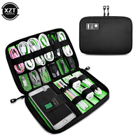 Portable Cable Organizer System Kit Case USB Data Cable Earphone Wire Pen Power Bank Storage Bags Digital Gadget Devices Travel