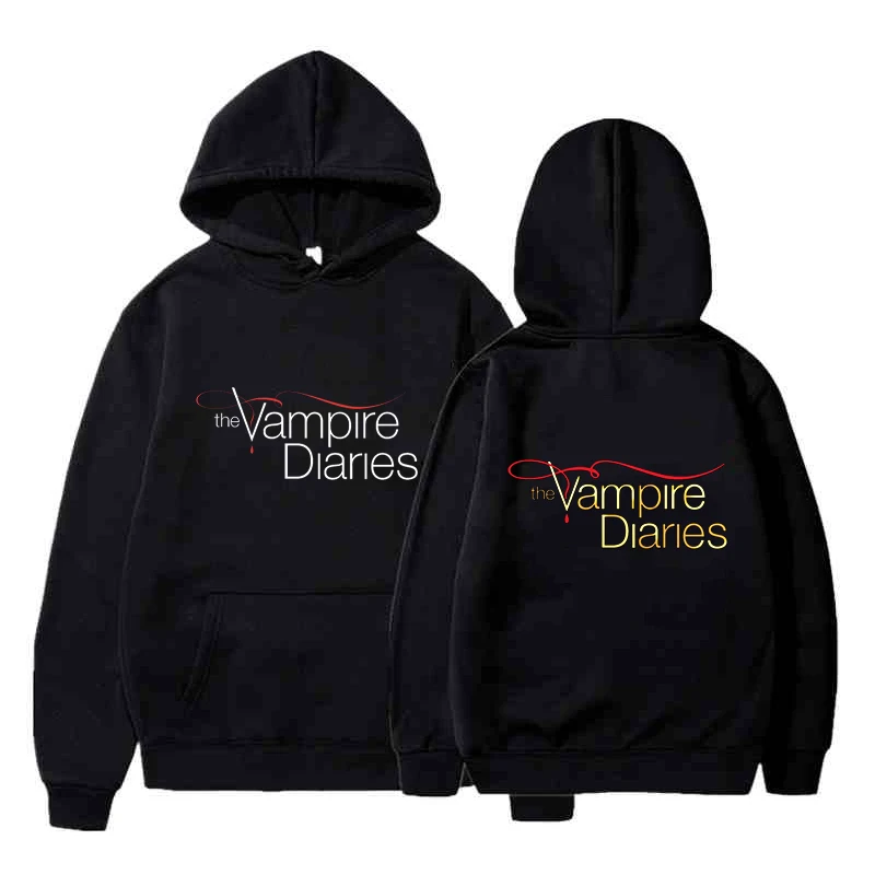 The Vampire Diaries Felpe con cappuccio da uomo Abbigliamento a maniche lunghe da donna Allentato Streetwear Autunno Divertente Felpa Moda Casual Felpe con cappuccio