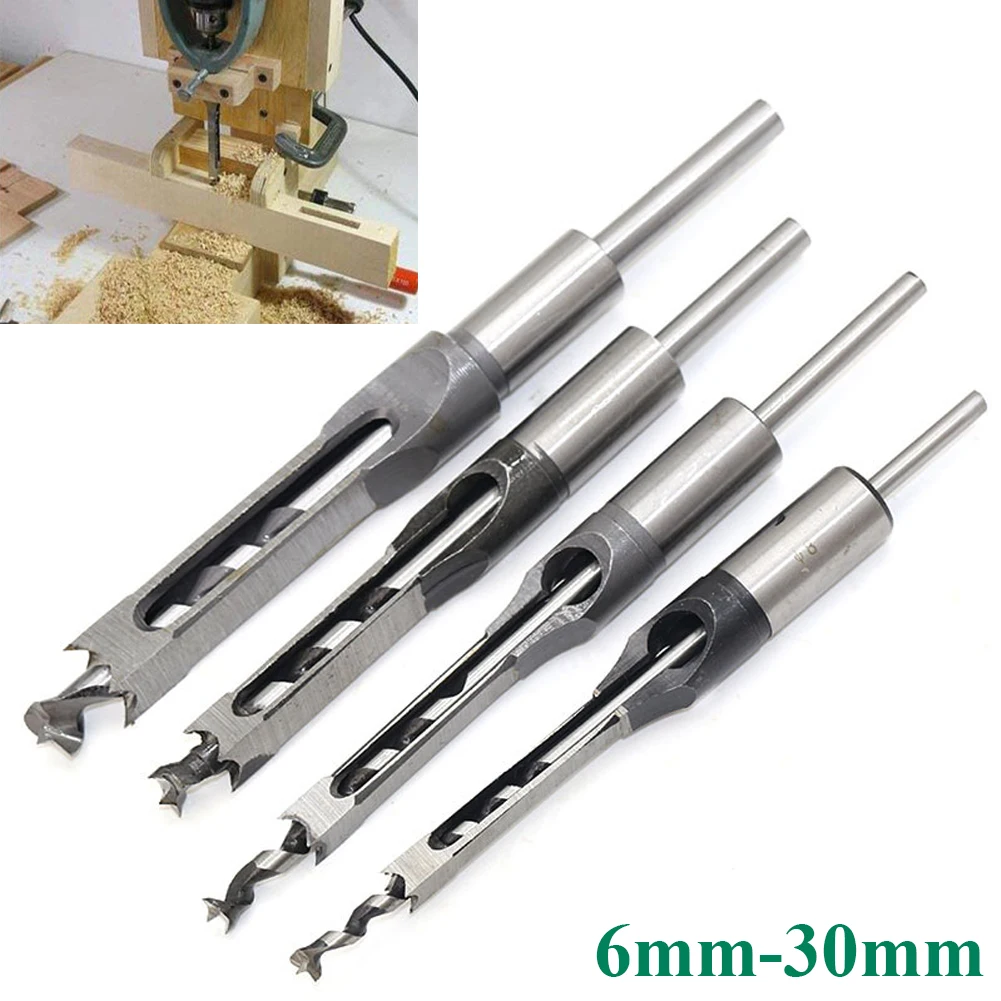 6mm ~ 30mm HSS Twist Drill Bits Kit di strumenti per trapano per la lavorazione del legno Set di trapano a scalpello per mortasatura a coclea