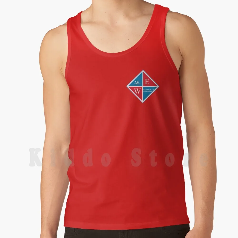 Elite Way School Logo Small Tank Tops Vest Sleeveless Rbd Rebelde Anahi Dulce Maria Live Concert Maite Perroni Christian