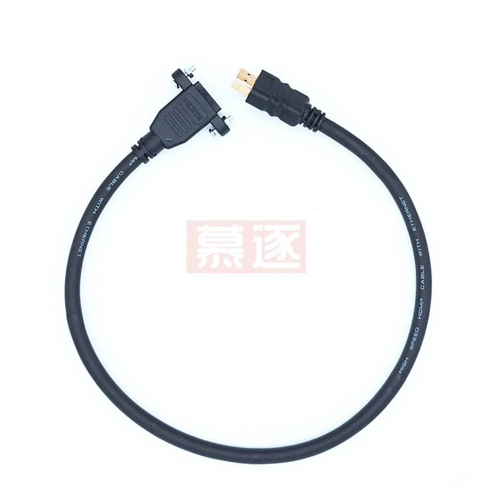 Совместимый с HD-2,0 кабель HDTV v2.0 папа-мама крепление с винтом 4K * 2k 60 Гц HD Удлинительный кабель 50 см