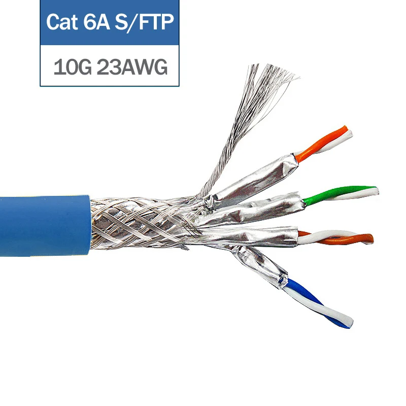 Network Lan Cable Gigabit Cat6 UTP FTP 10GBit Cat6A Cat7 SFTP Installation Cable Oxygen-free Copper Wires Indoor LSZH